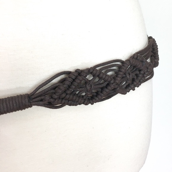Vintage 60's/70's Handmade Macrame Tie Belt - Picture 3 of 7